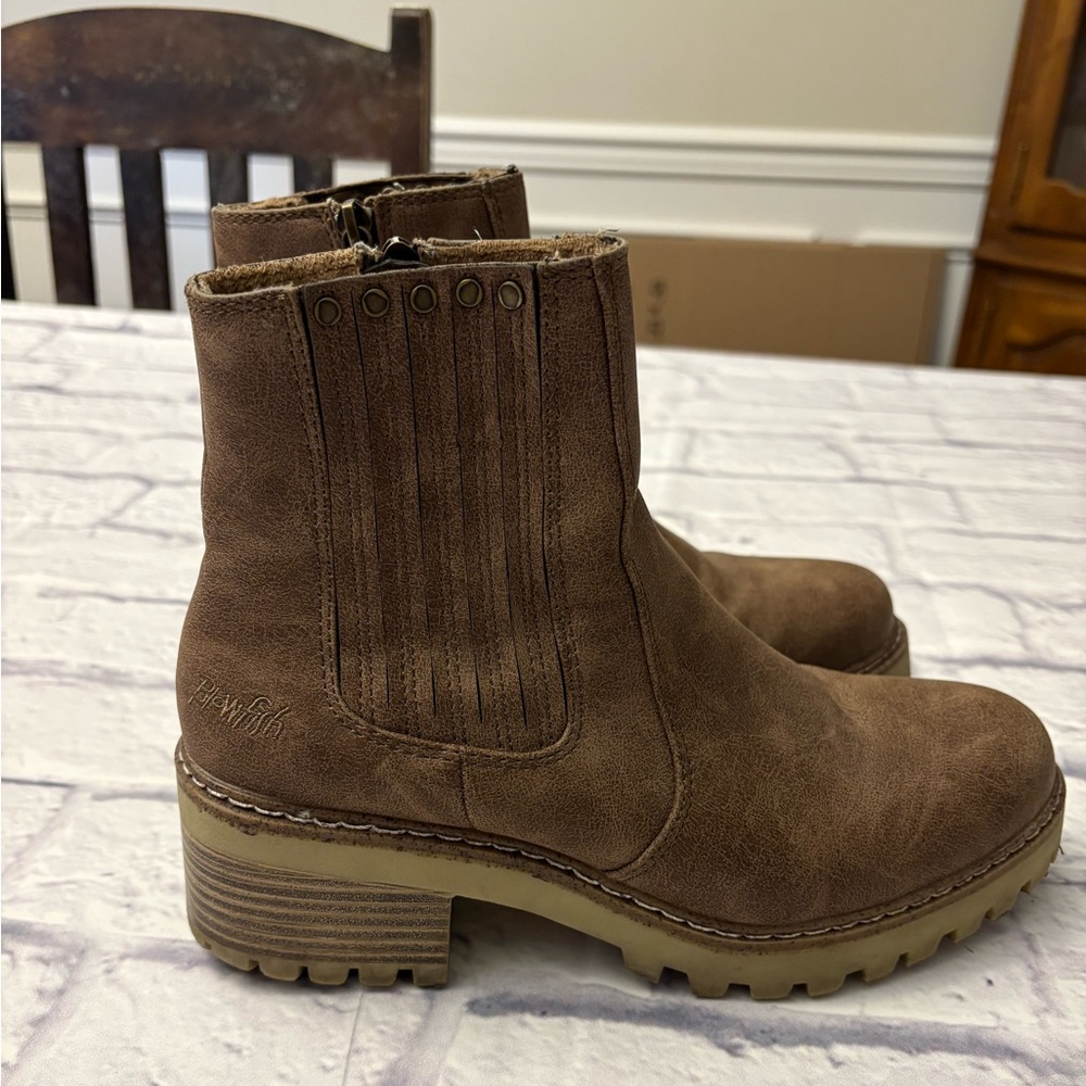 Blowfish Tan Ankle Booties